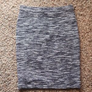 Ann Taylor Black and White Pencil Skirt